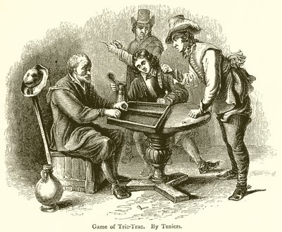 Spiel von Tric-Trac von English School