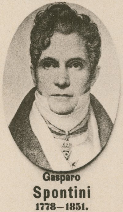 Gasparo Spontini (Gravur) von English School