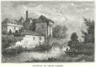 Tor von Leeds Castle (Gravur) von English School