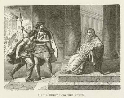 Gallier stürmen das Forum von English School