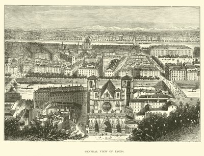 Gesamtansicht von Lyon von English School