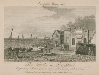 Allgemeine Ansicht der Bäder in Brighton von English School