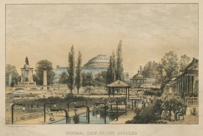 Gesamtansicht der Gartenbauausstellung von English School