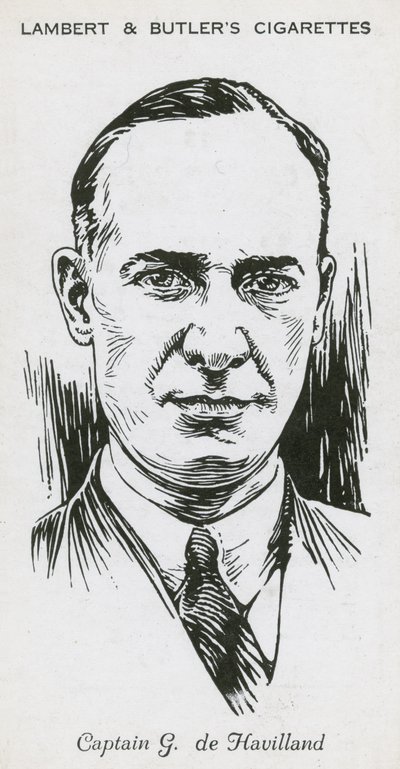 Geoffrey de Havilland, englischer Flieger und Flugzeugkonstrukteur von English School