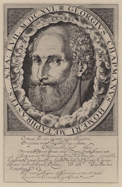 George Chapman, englischer Dramatiker, Übersetzer und Dichter von English School