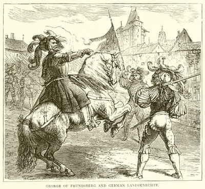 Georg von Frundsberg und deutsche Landsknechte von English School