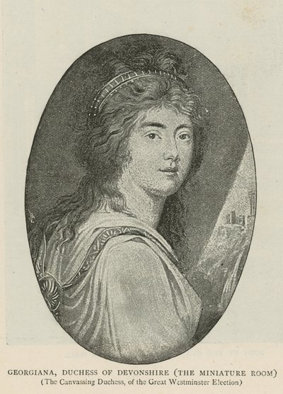 Georgiana, Herzogin von Devonshire von English School
