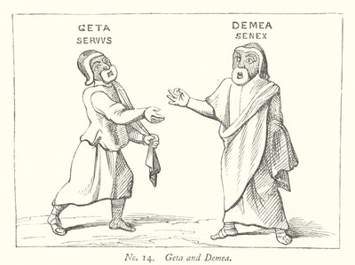 Geta und Demea (Gravur) von English School