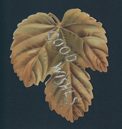 Goldenes Blatt, Weihnachtskarte von English School