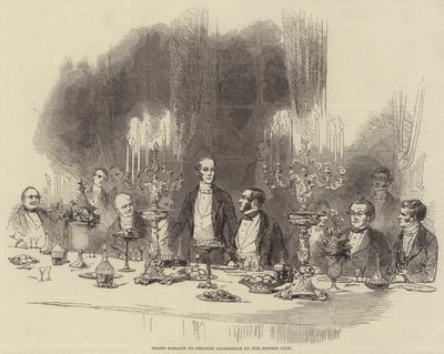 Großes Bankett für Viscount Palmerston vom Reform Club von English School