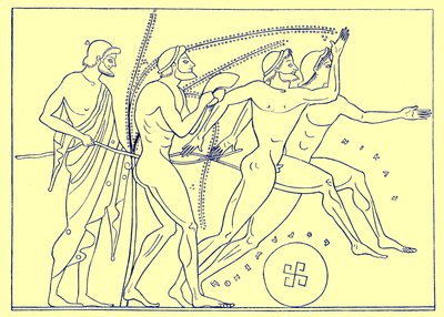 Griechische Läufer, Illustration für Olympia von Adolf Boetticher, 1886 von English School