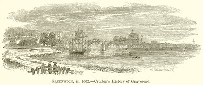 Greenwich, im Jahr 1662.--Crudens Geschichte von Gravesend von English School