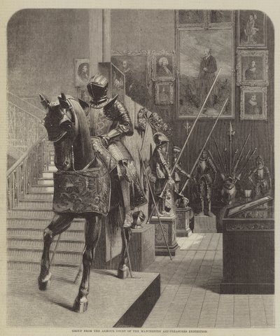 Gruppe aus dem Rüstungshof der Manchester Kunstschätze-Ausstellung (Stich) von English School