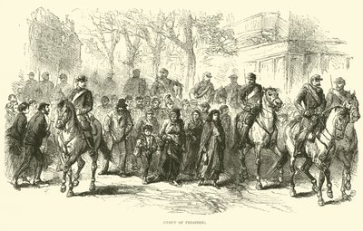 Gruppe von Gefangenen, April 1871 von English School
