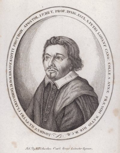 H Brady, englischer Verleger eines Buches über das Kirchenrecht im späten 17. Jahrhundert (Stich) von English School