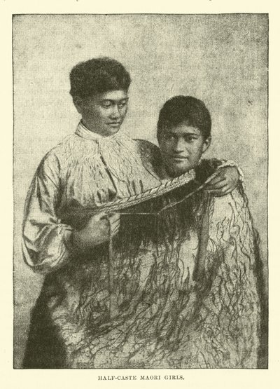 Halbblut-Maori-Mädchen von English School
