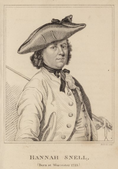Hannah Snell, geboren in Worcester 1723 von English School