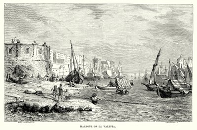 Hafen von La Valetta von English School