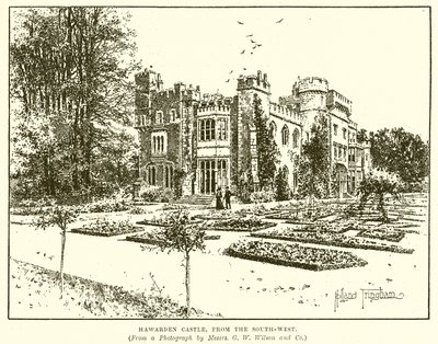 Hawards Castle, von Südwesten von English School