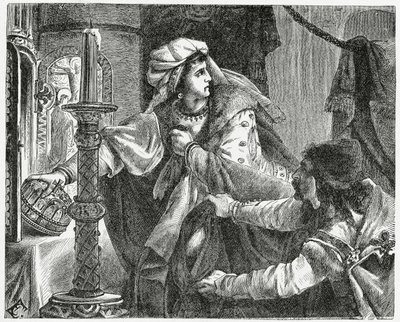 Helene Kottanerin stiehlt die Krone des Heiligen Stephan im Jahr 1440, 1882 von English School