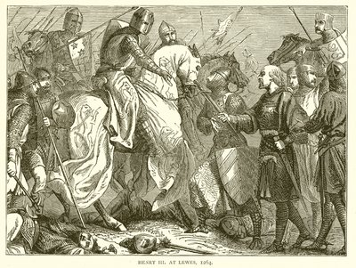 Heinrich III. bei Lewes, 1264 von English School