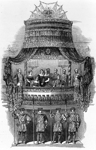 Staatsbesuch Ihrer Majestät an der Royal Italian Opera, Covent Garden, 1848 von English School