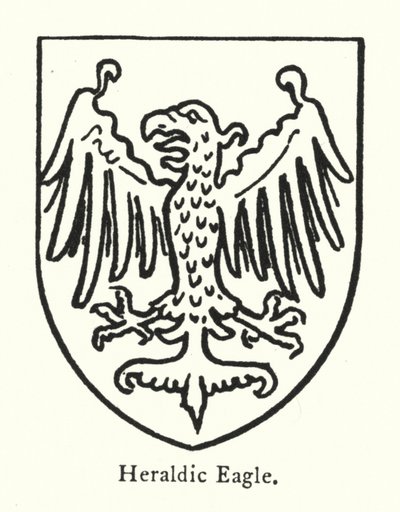 Heraldischer Adler (Gravur) von English School