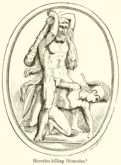 Herkules tötet Diomedes von English School