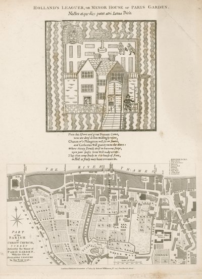 Hollands Leaguer oder Herrenhaus von Paris Garden, Christ Church, Surrey von English School