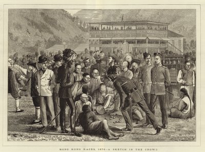 Hongkong-Rennen im Jahr 1876 von English School