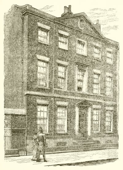 Haus in der Rodney Street, Liverpool, wo Mr. Gladstone geboren wurde von English School