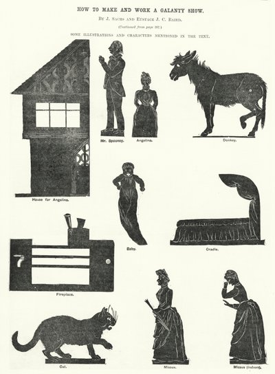 Wie man eine Galanty-Show macht und betreibt, von J. Sachs und Eustace J. C. Baird von English School