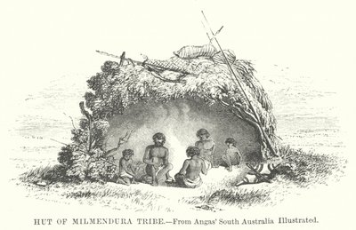 Hütte des Milmendura-Stammes von English School
