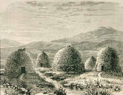 Hütten in Uig um 1880, aus 