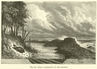 Ideale Landschaft des Keupers von English School
