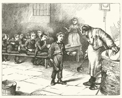 Illustration für Oliver Twist (Stich) von English School