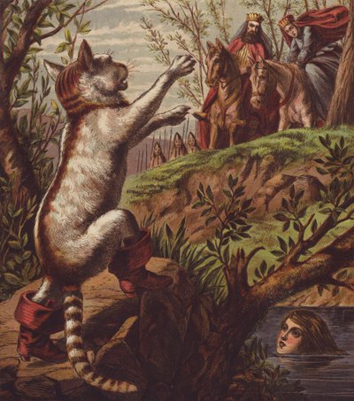 Illustration für Der gestiefelte Kater von English School