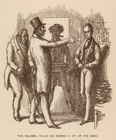 Illustration für Die Newcomes von Thackeray von English School