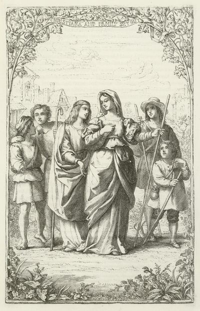 Illustration für Die Pilgerreise von John Bunyan von English School