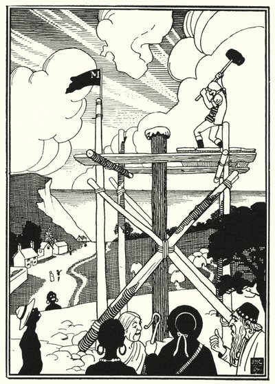 Illustration für die Abenteuer des Baron Münchhausen von English School