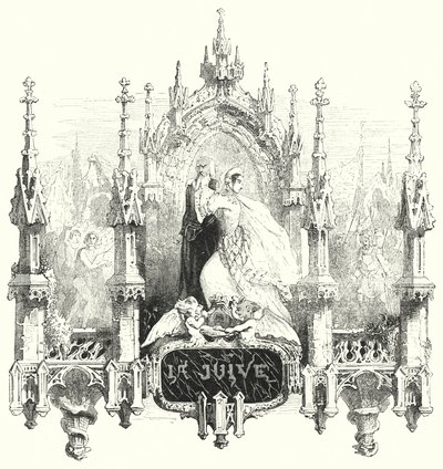 Illustration für die Oper La Juive von Fromental Halevy von English School