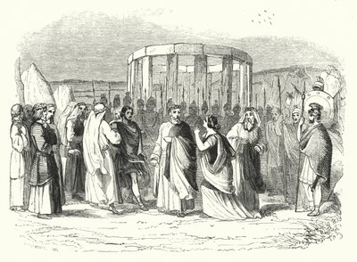 Illustration für die Oper Norma von Bellini (Stich) von English School