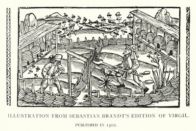 Illustration aus Sebastian Brandts Ausgabe von Vergil, veröffentlicht 1502 (Lithografie) von English School