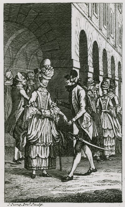 Illustration in Harriss List, Ausgabe von 1773 von English School