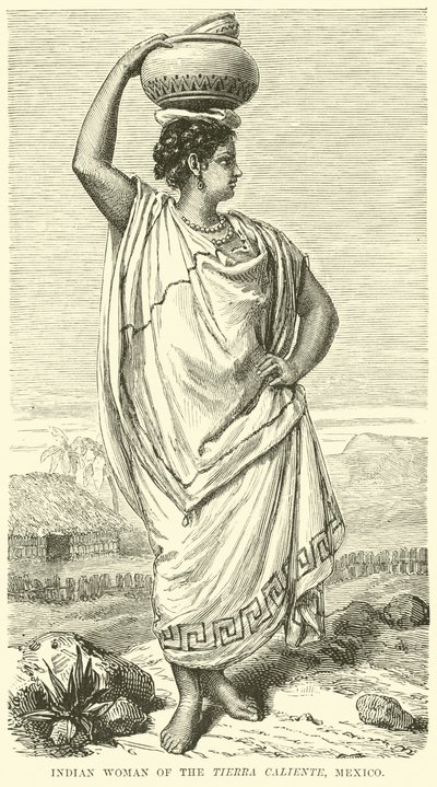 Indianerin aus der Tierra Caliente, Mexiko von English School