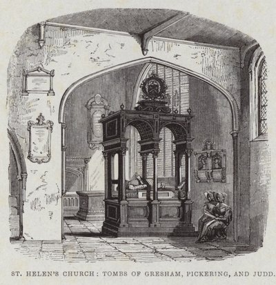 Innenansicht von St Helens Bishopsgate von English School