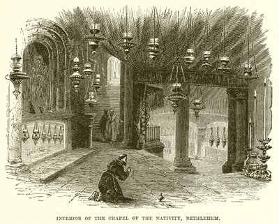 Innenansicht der Geburtskapelle, Bethlehem von English School