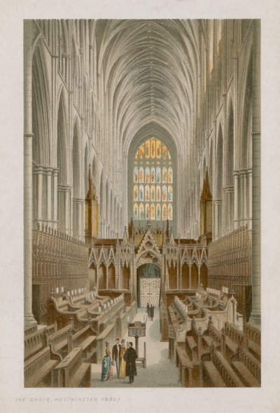 Innenraum des Chors der Westminster Abbey von English School