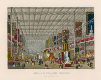 Innenansicht der Großen Ausstellung, vom Transept nach Westen blickend von English School