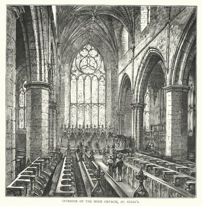 Innenraum der High Church, St Giles
